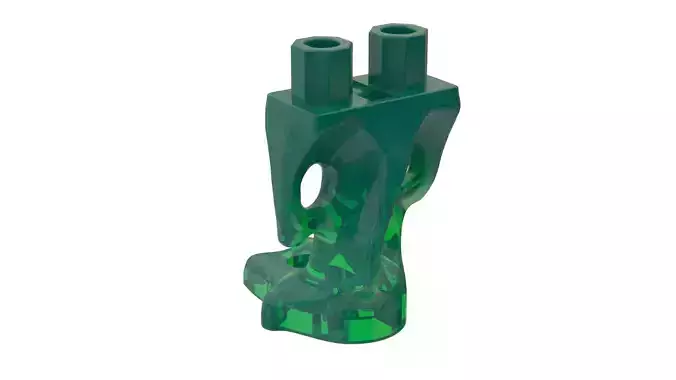 Real Size Lego Ghost Korper Einzelteil transparent neongelb