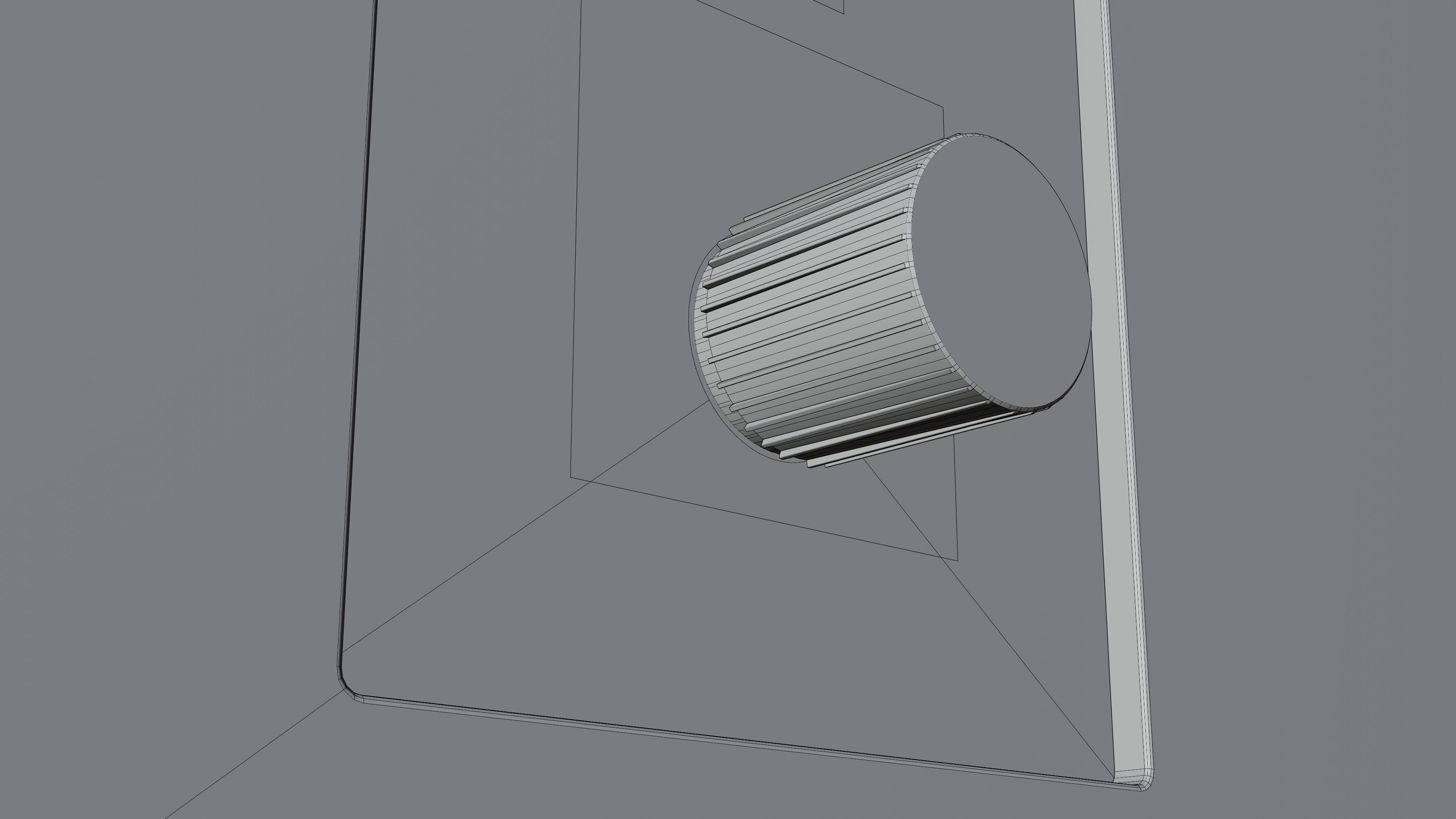Fabric Speaker Low-poly 3D model_9