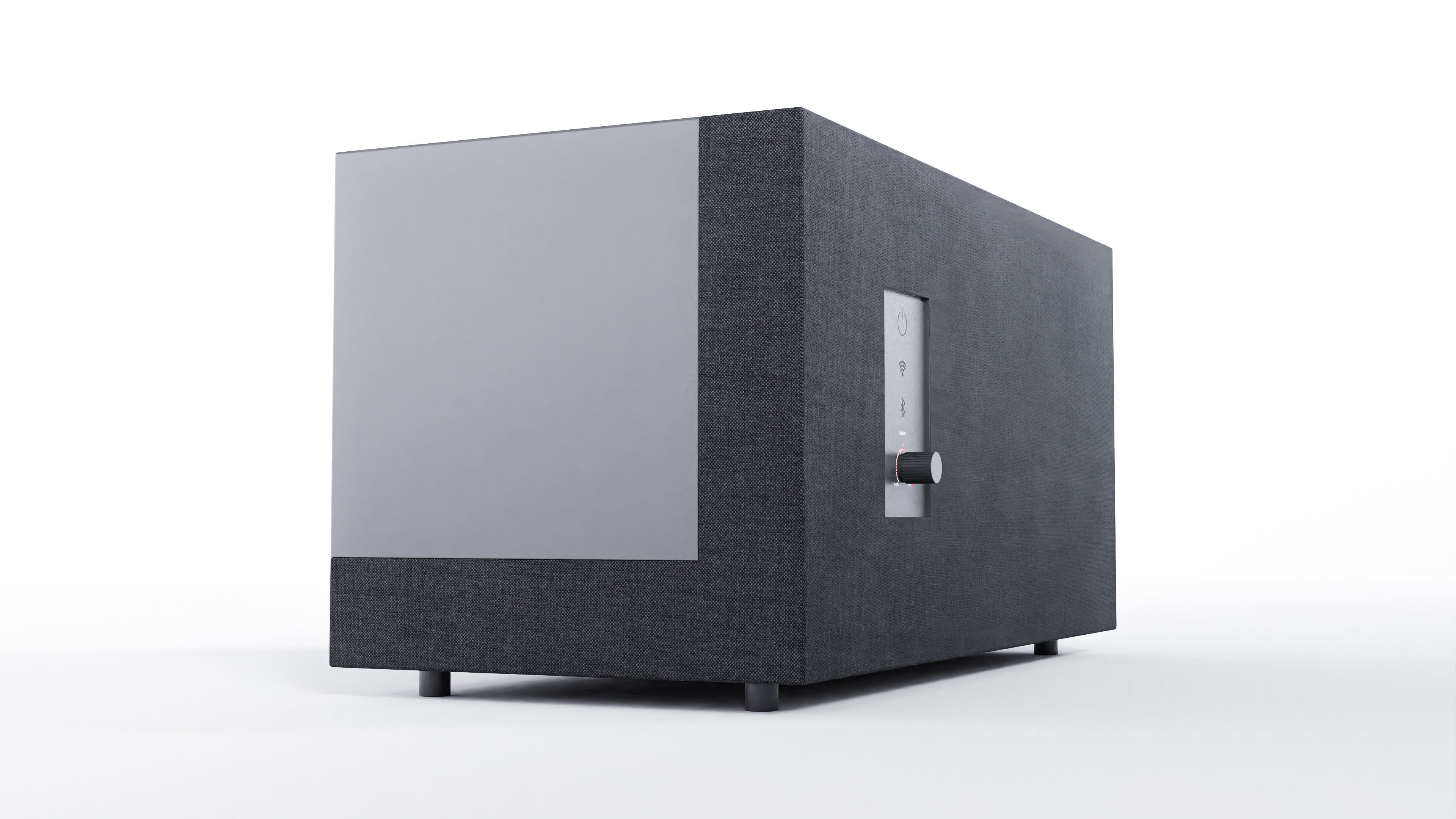 Fabric Speaker Low-poly 3D model_3