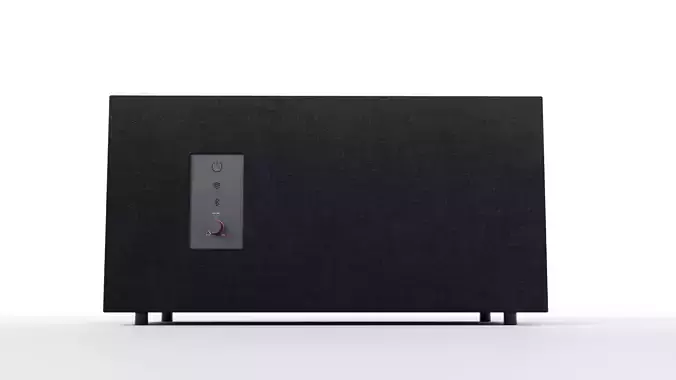 Fabric Speaker Low-poly 3D model