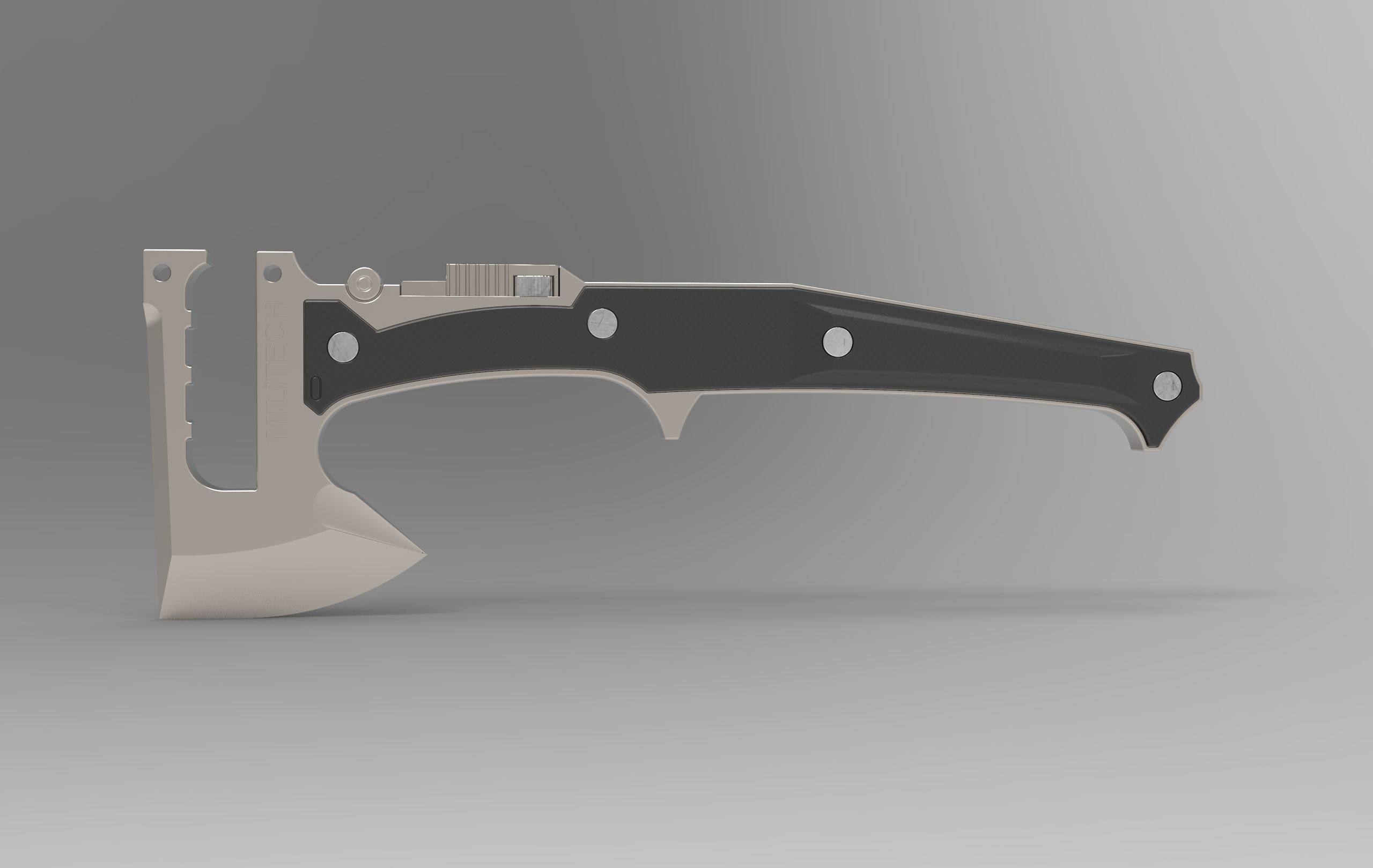 Militech Hatchet 3D print model_7