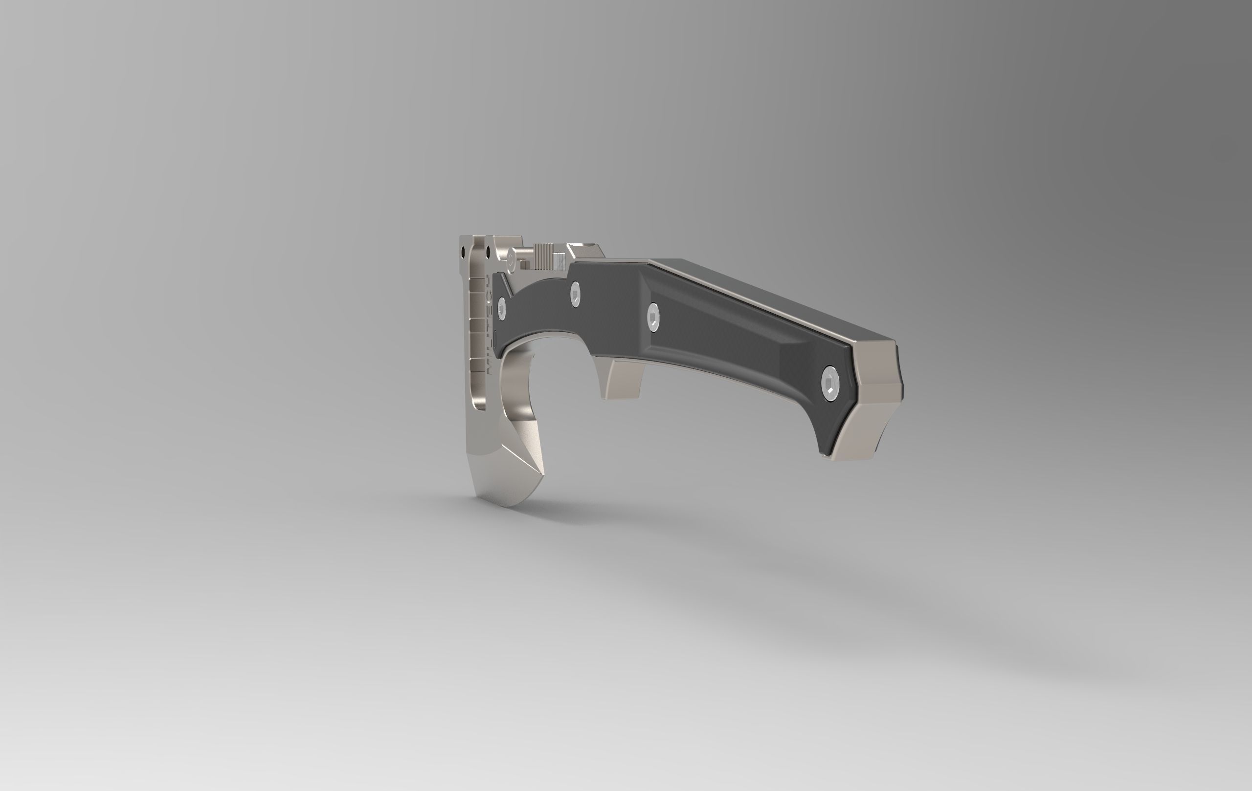 Militech Hatchet 3D print model_9