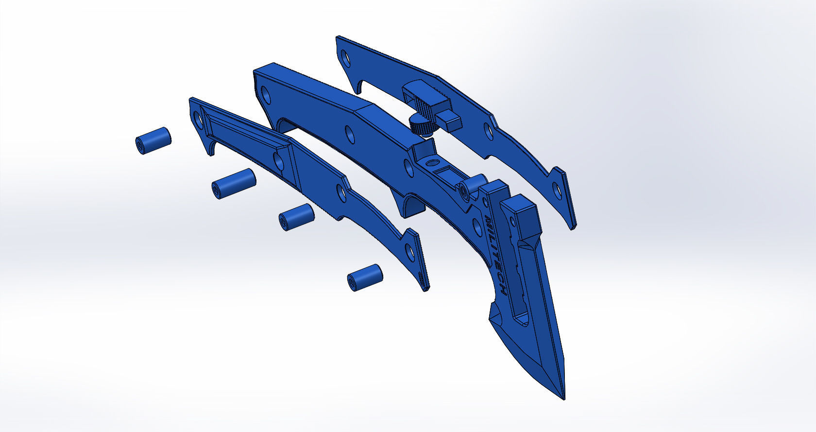 Militech Hatchet 3D print model_15