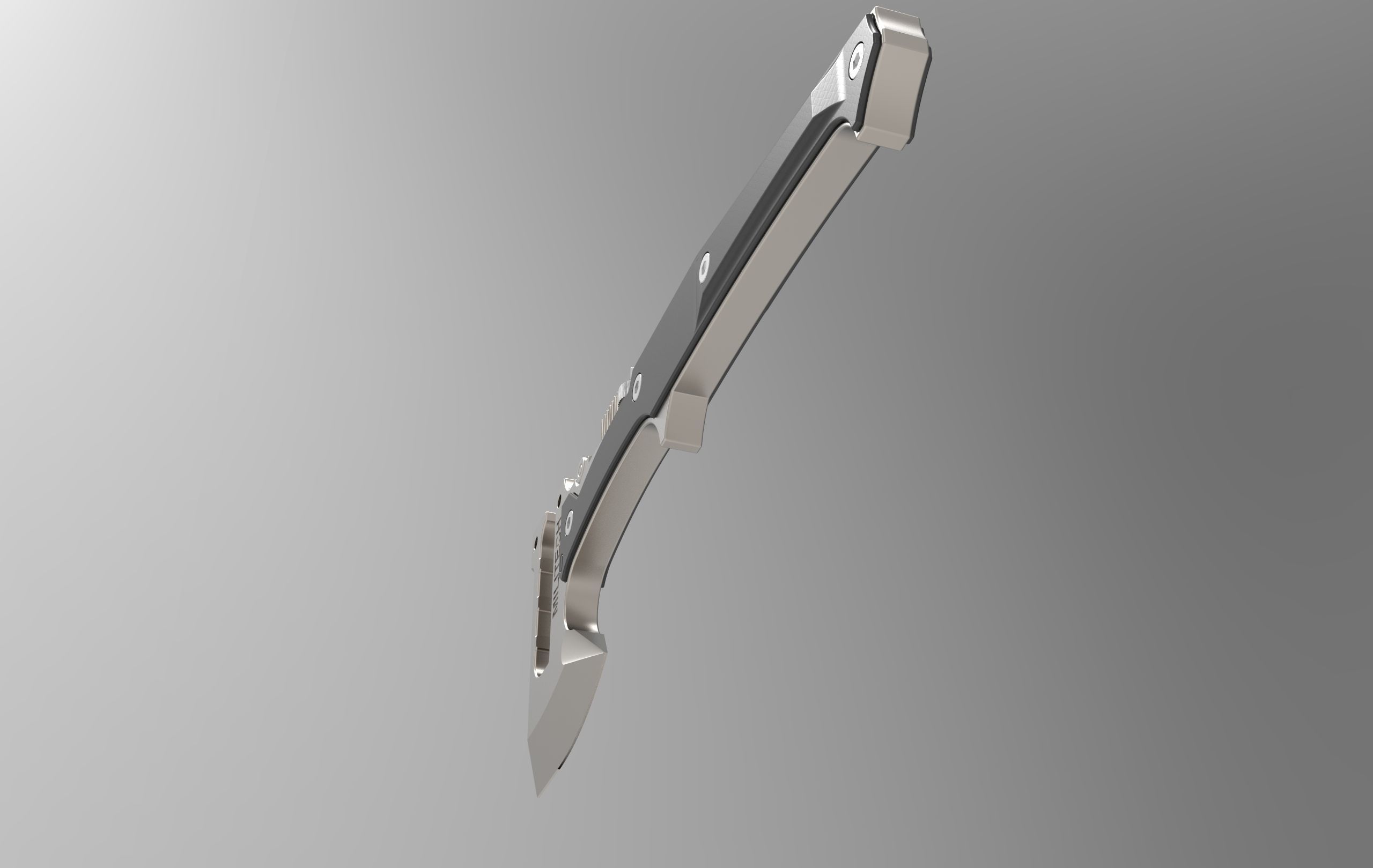 Militech Hatchet 3D print model_11