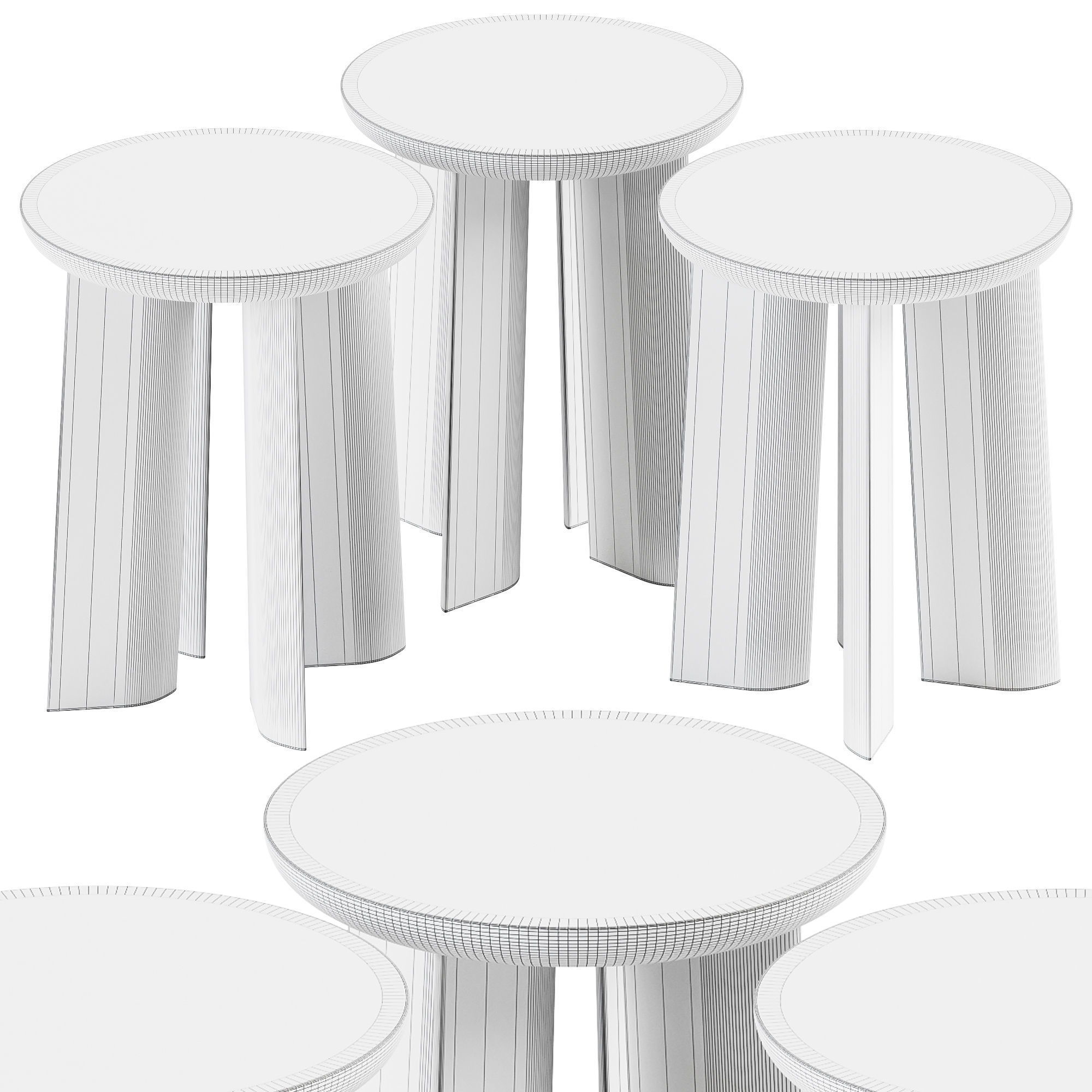 More P68 Side Table 3D model_3