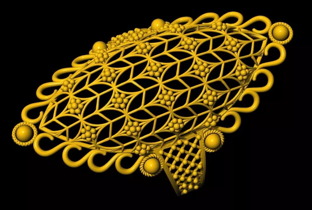 Leight weight Ring 3D print model_0