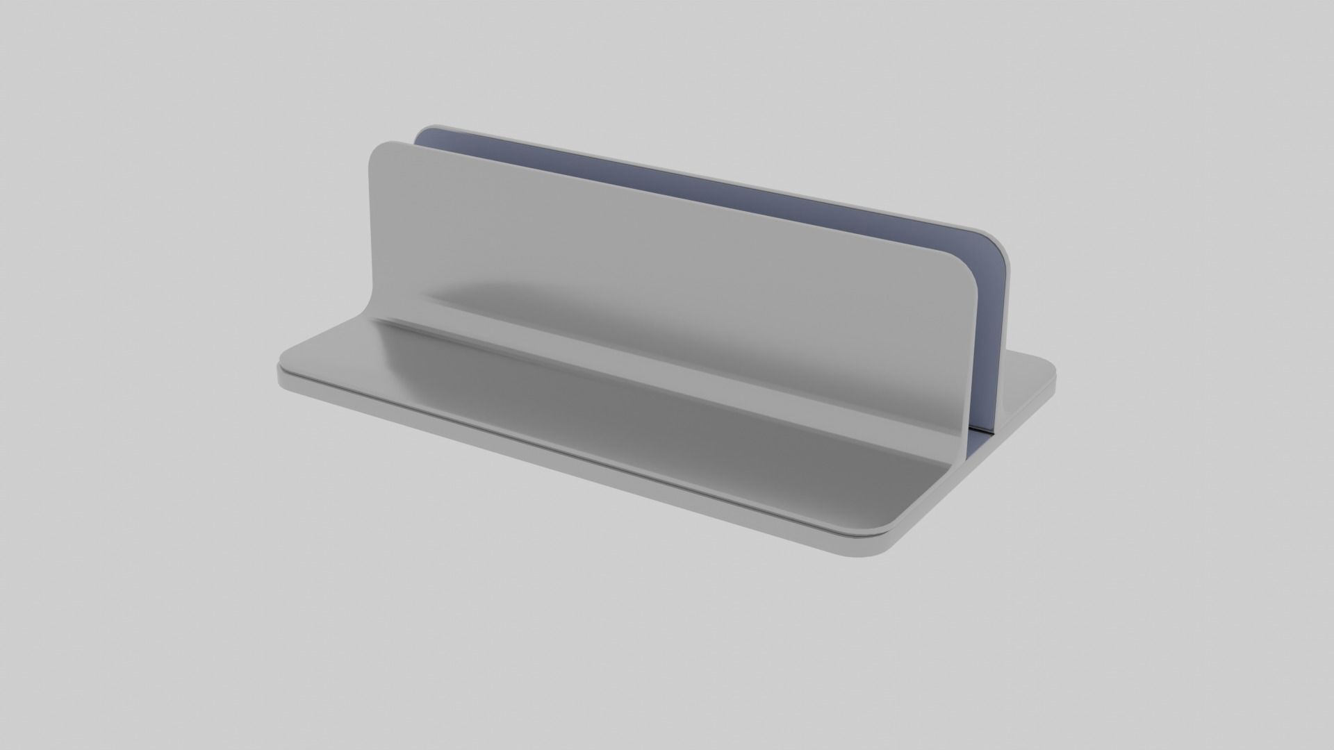 Vertical Laptop Stand 3D model_3
