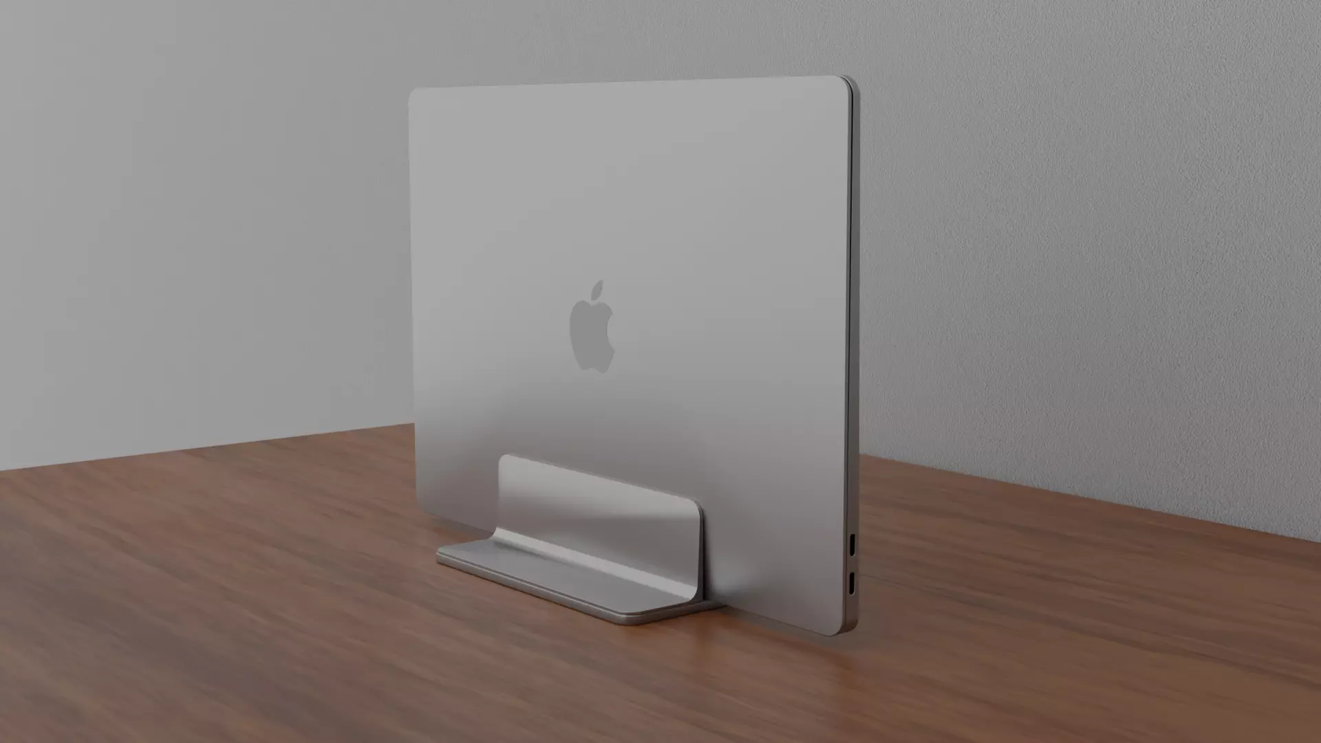 Vertical Laptop Stand 3D model_0