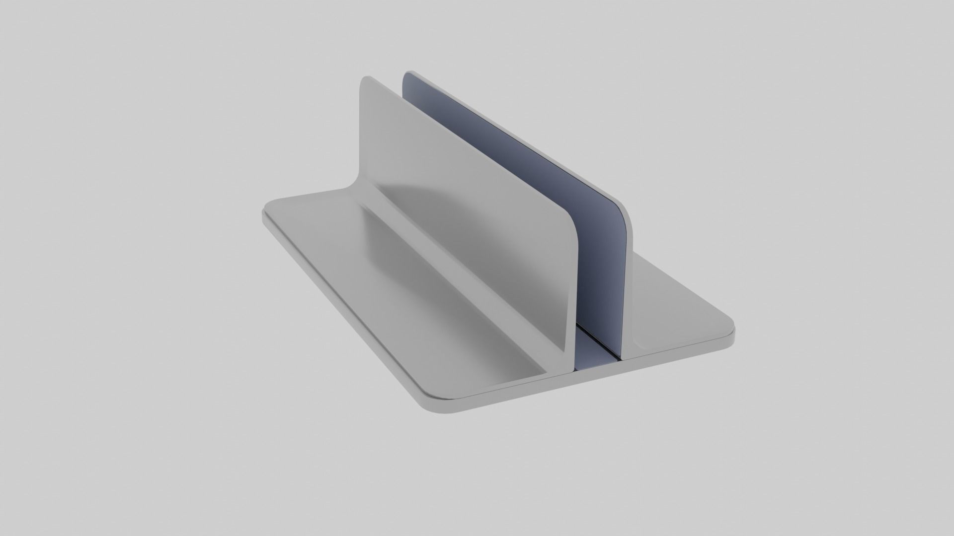Vertical Laptop Stand 3D model_2