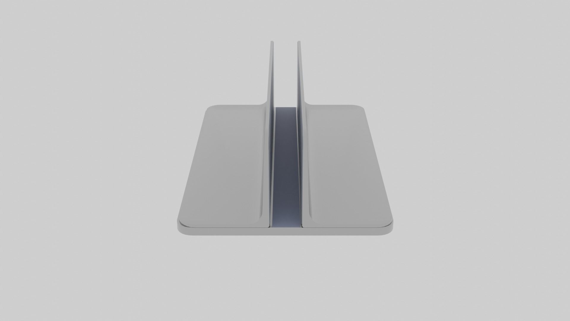 Vertical Laptop Stand 3D model_1