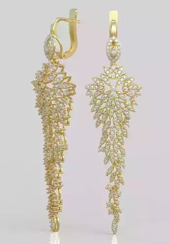 Earring 3D model 3D printable model 0198