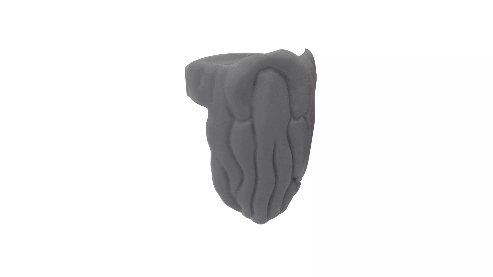 Real Size Lego Santa Claus Beard 3D model_0