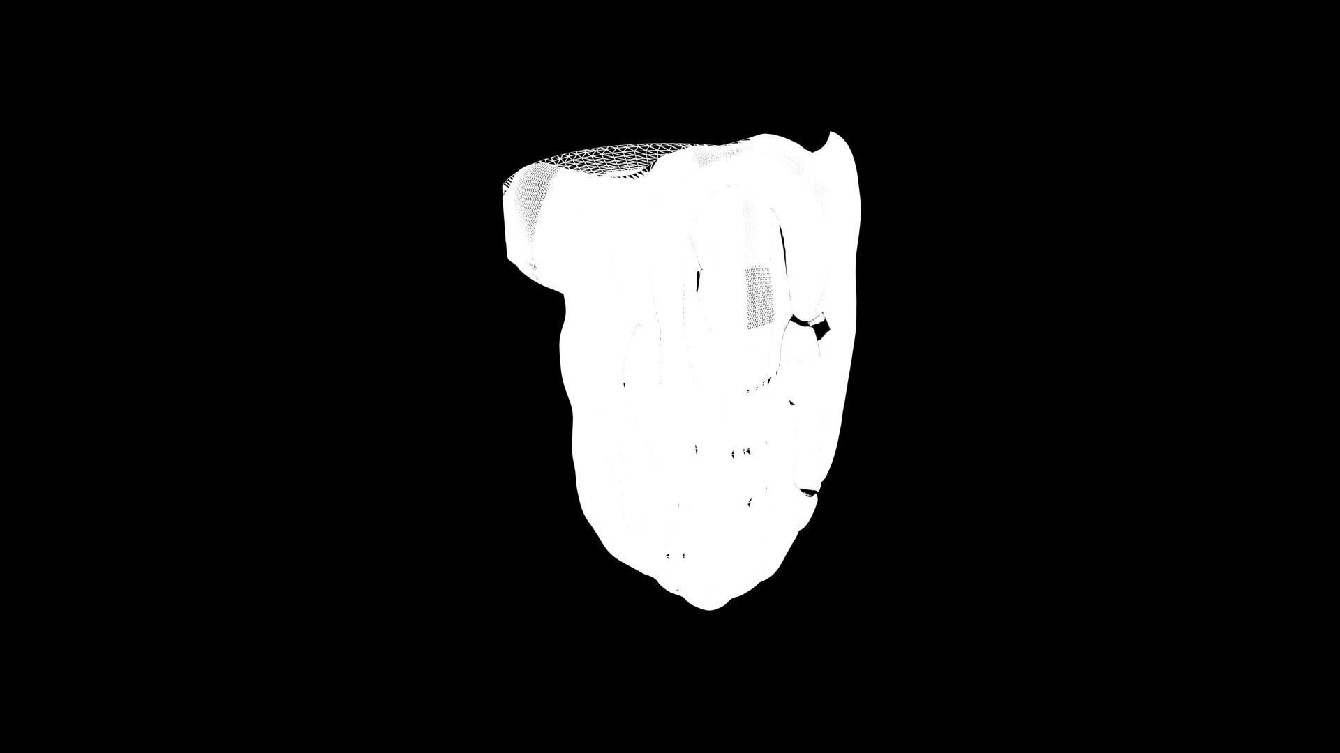 Real Size Lego Santa Claus Beard 3D model_7