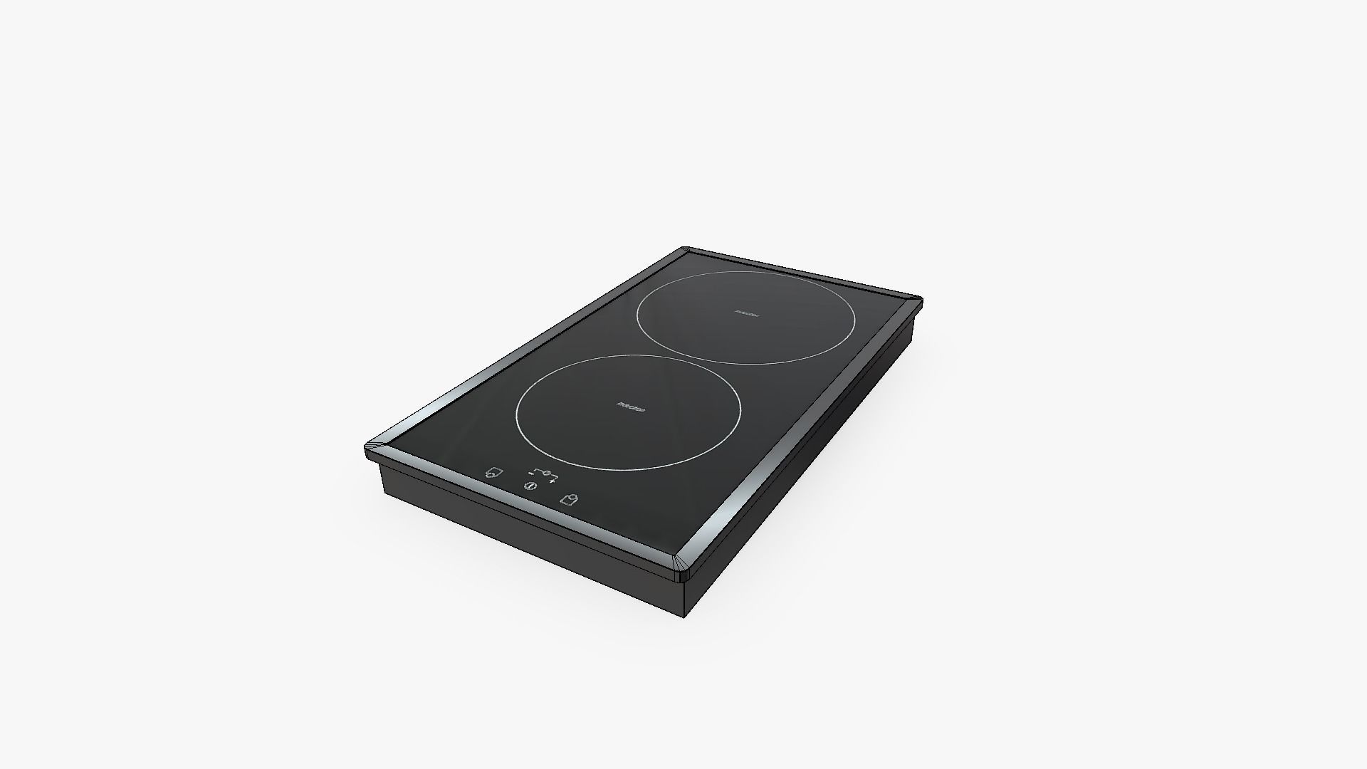 Induction Hob Beko HDMI 32400 DTX Black 3D Model Low-poly 3D model_6