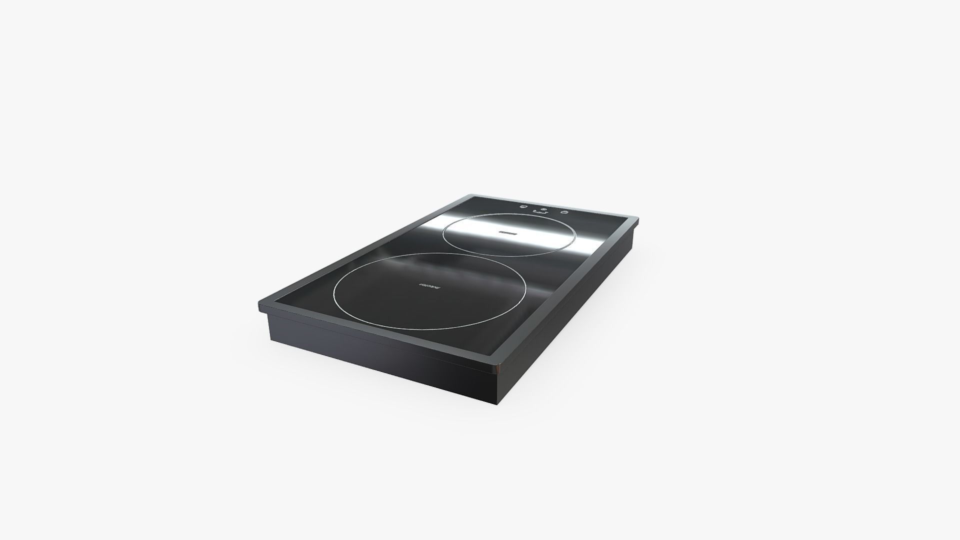 Induction Hob Beko HDMI 32400 DTX Black 3D Model Low-poly 3D model_4