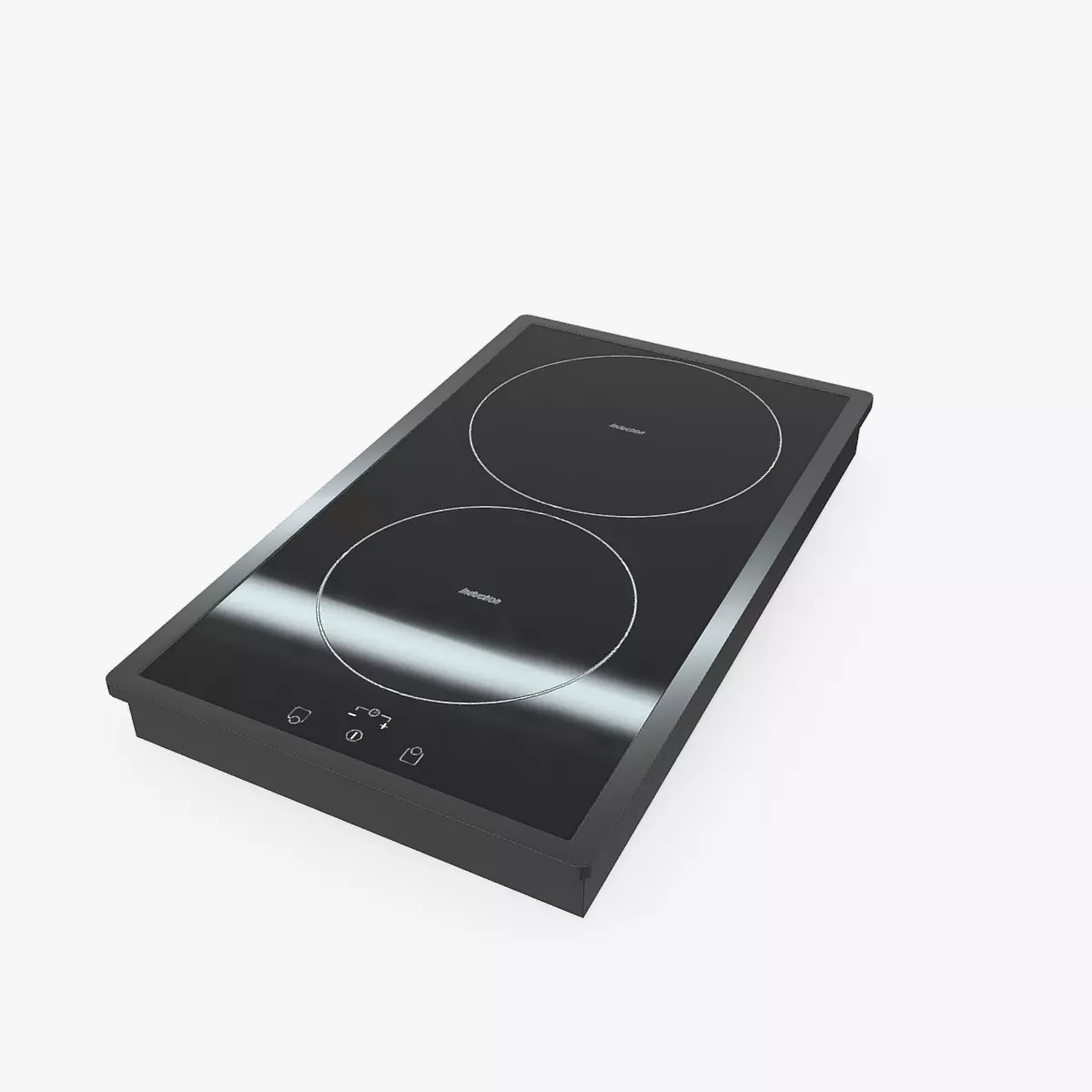 Induction Hob Beko HDMI 32400 DTX Black 3D Model Low-poly 3D model_0