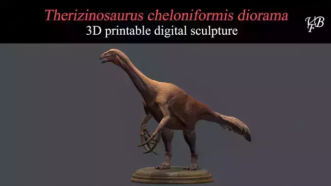 Therizinosaurus cheloniformis - Statue for 3D printing