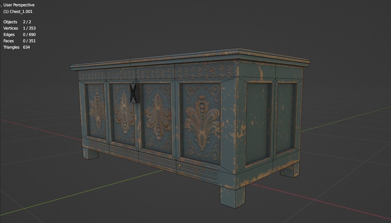 Furniture pack 1 Low-poly 3D model_31