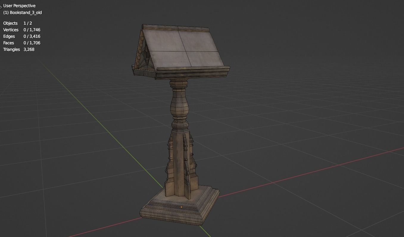 Furniture pack 1 Low-poly 3D model_28