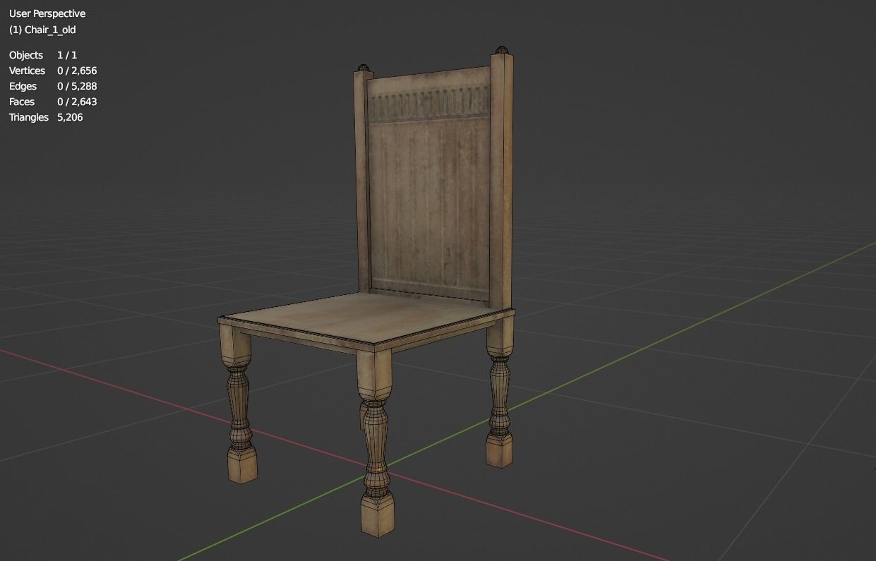 Furniture pack 1 Low-poly 3D model_30