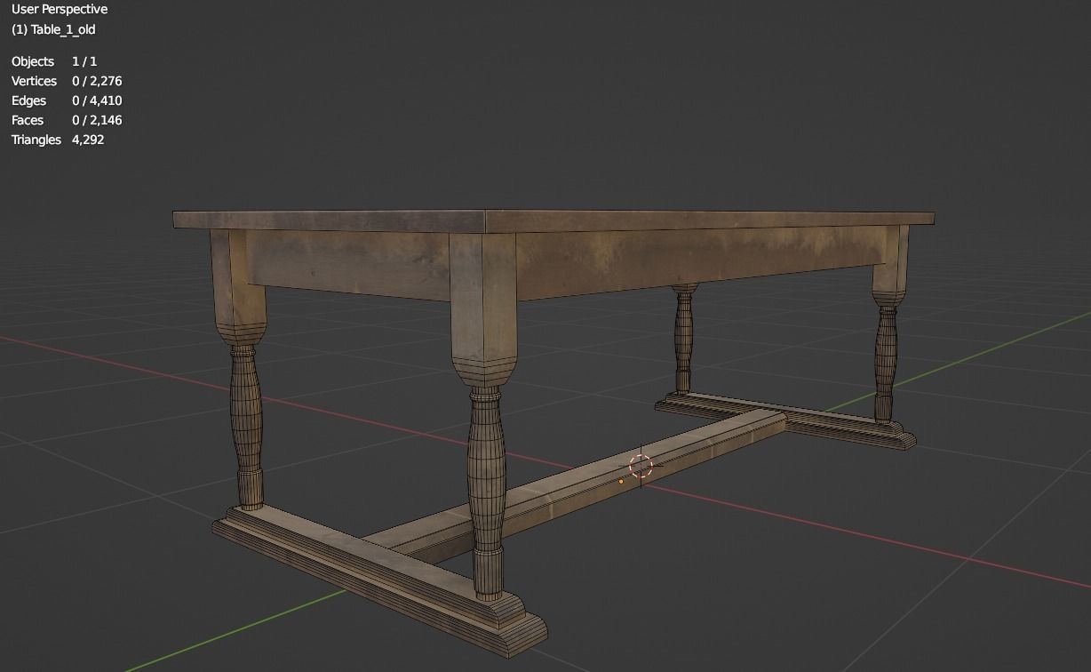 Furniture pack 1 Low-poly 3D model_33