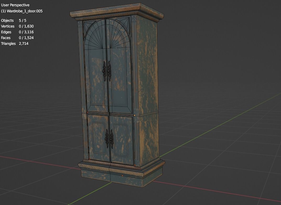 Furniture pack 1 Low-poly 3D model_34
