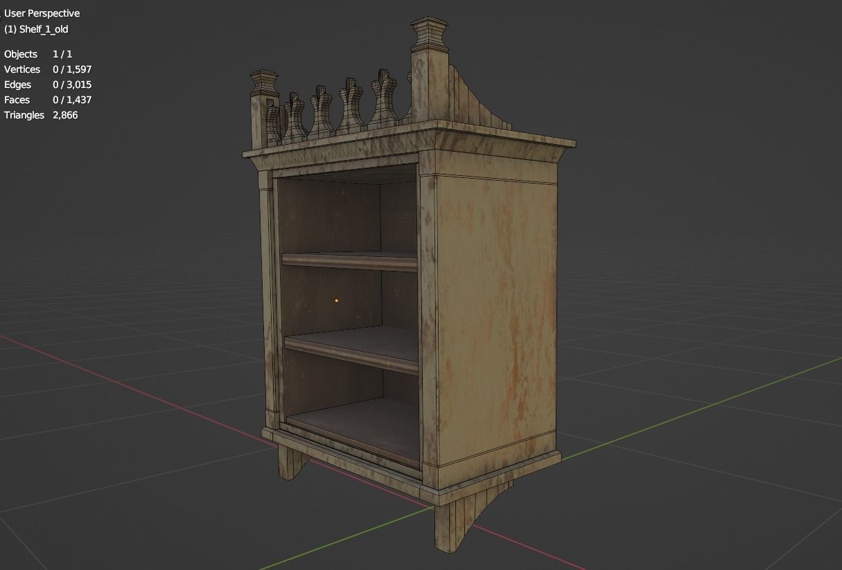 Furniture pack 1 Low-poly 3D model_32