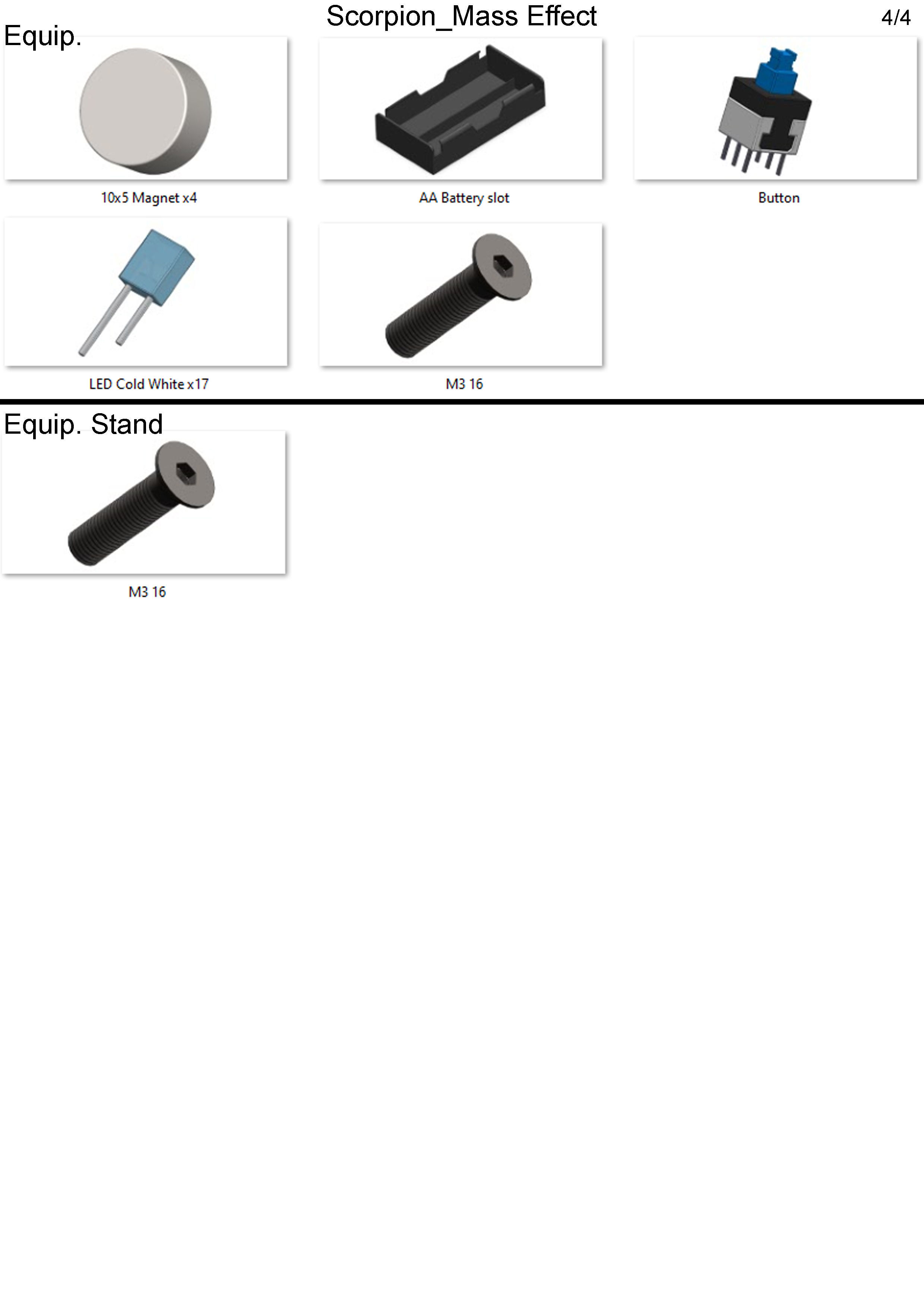Scorpion - Mass Effect - Commercial - Printable STL 3D print model_12