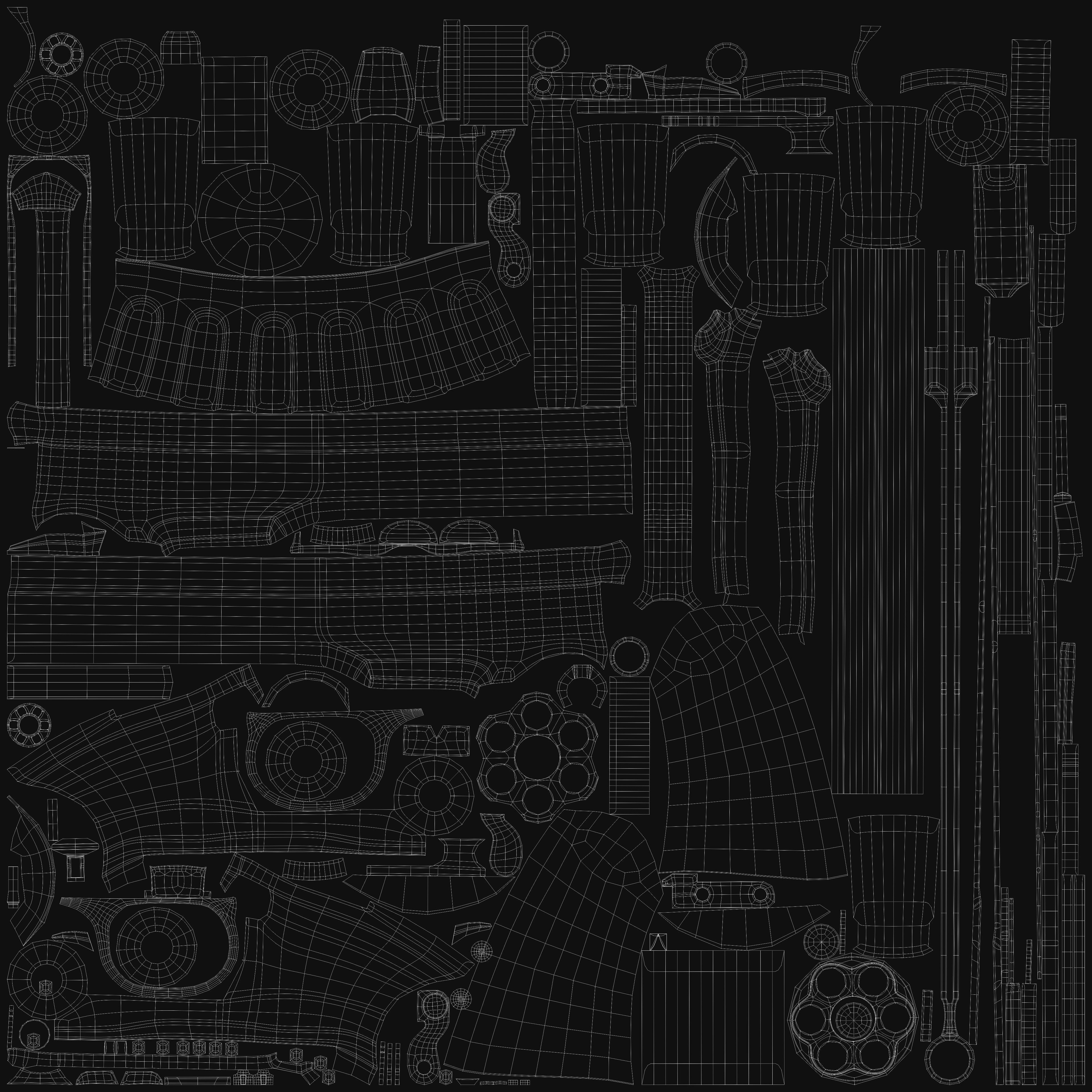 Schofield revolver -  Bullets  - OpenSubdiv-Ready - 4K textures Low-poly 3D model_4