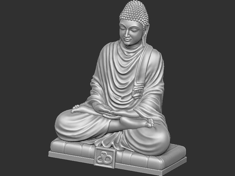 Mahaveer Buddha 3D print model_8