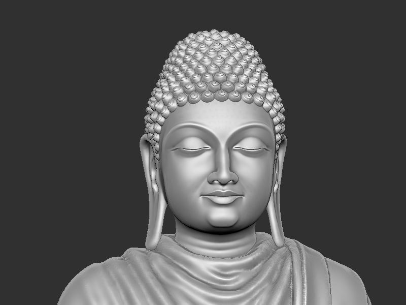 Mahaveer Buddha 3D print model_7