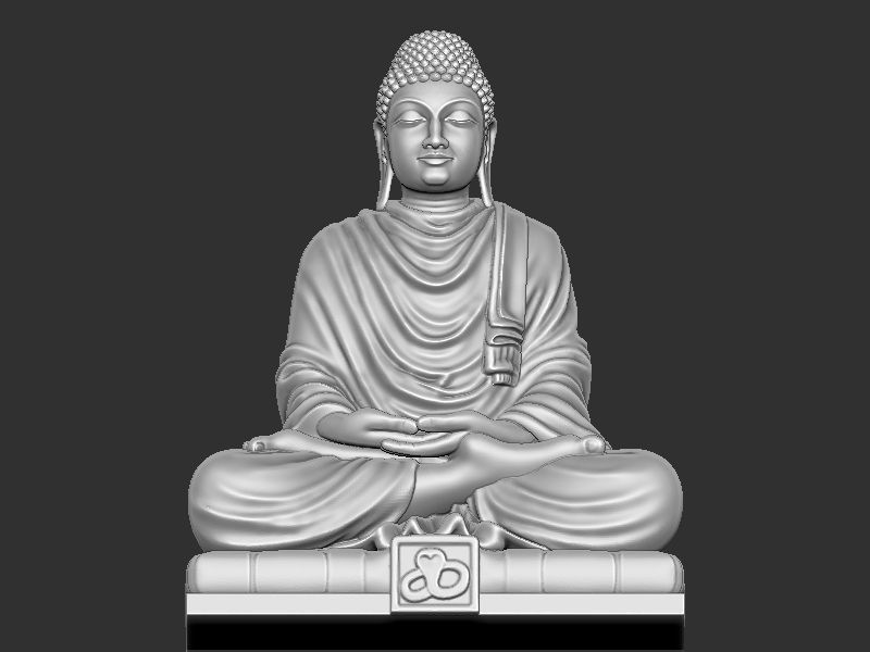 Mahaveer Buddha 3D print model_12