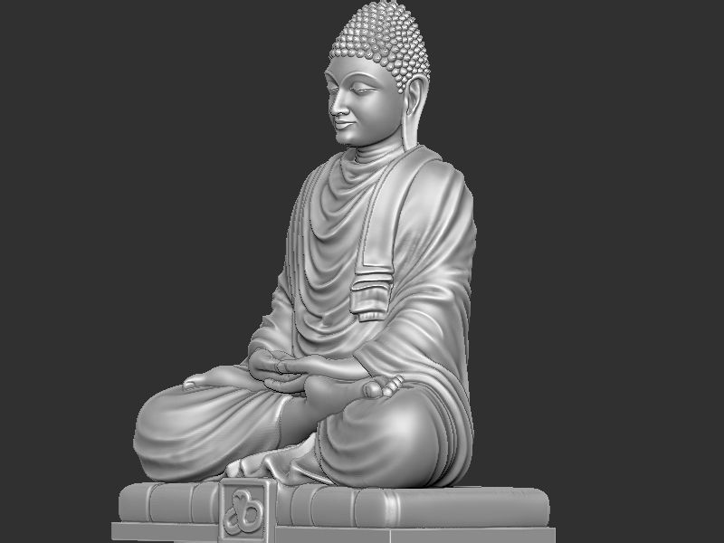 Mahaveer Buddha 3D print model_5