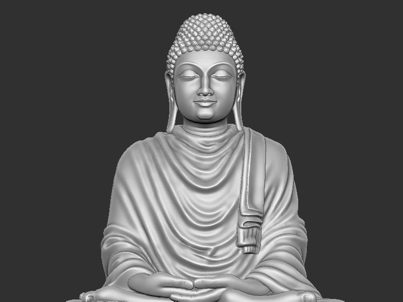 Mahaveer Buddha 3D print model_6