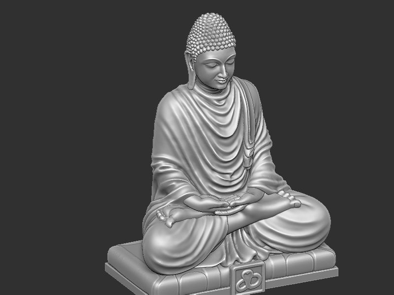 Mahaveer Buddha 3D print model_9