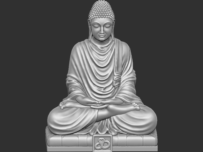 Mahaveer Buddha 3D print model_11