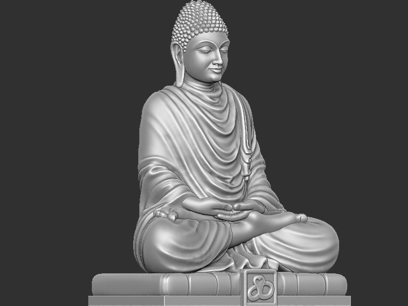 Mahaveer Buddha 3D print model_1