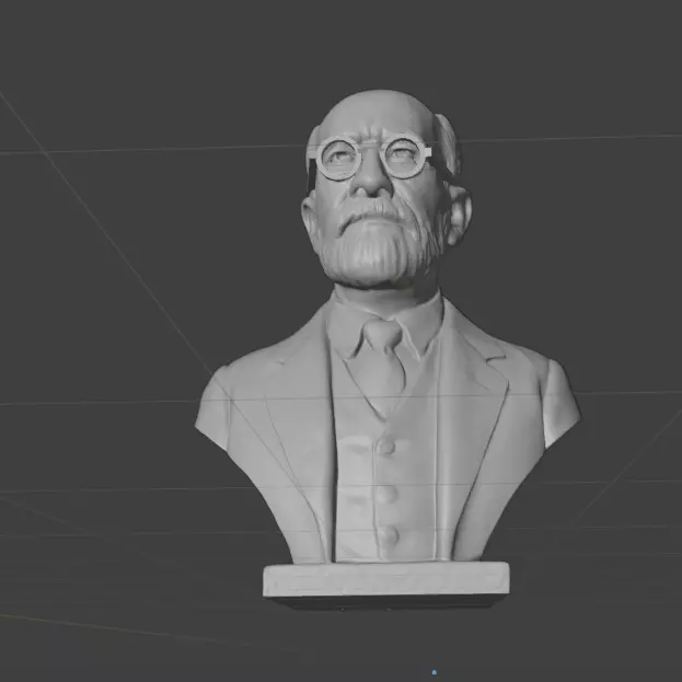 Sigmund Freud 3D print model_27