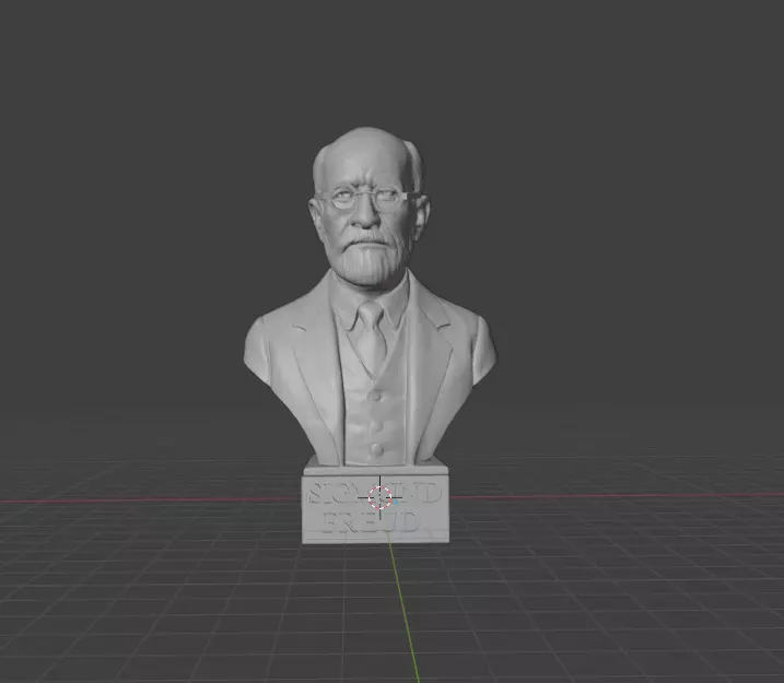 Sigmund Freud 3D print model_0