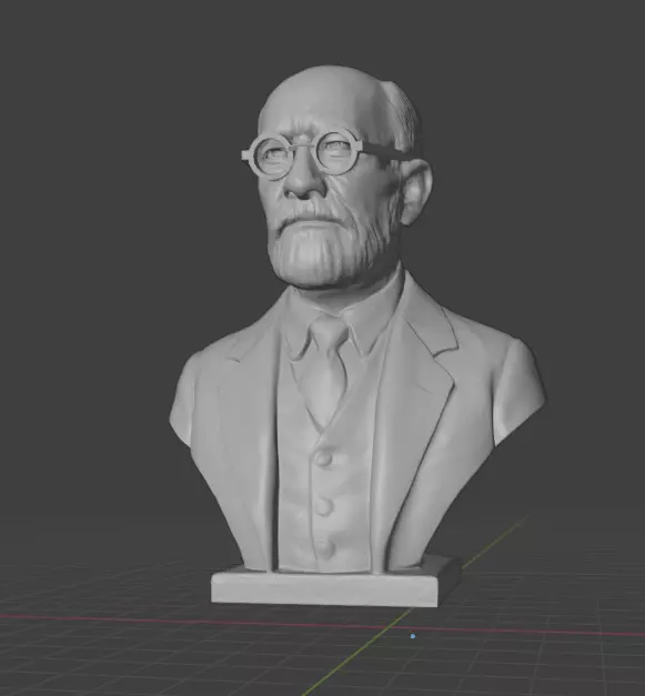 Sigmund Freud 3D print model_5