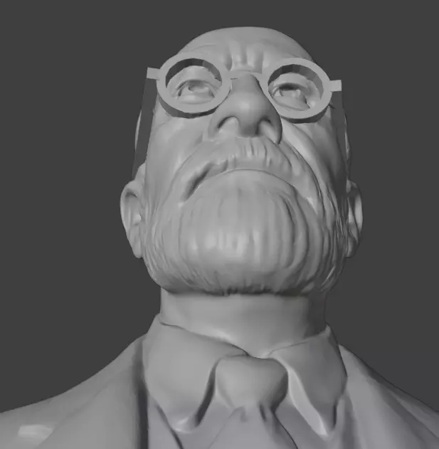 Sigmund Freud 3D print model_18