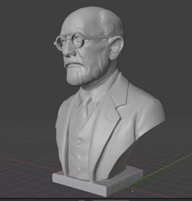 Sigmund Freud 3D print model_7