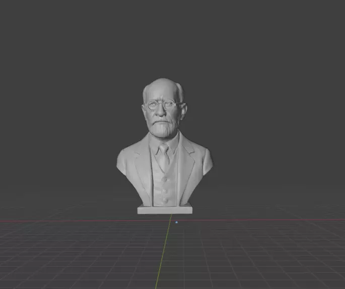 Sigmund Freud 3D print model_1