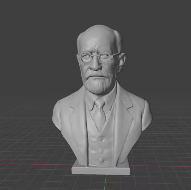 Sigmund Freud 3D print model_6