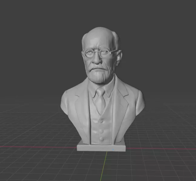 Sigmund Freud 3D print model_4