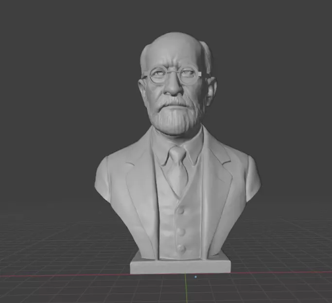 Sigmund Freud 3D print model_2