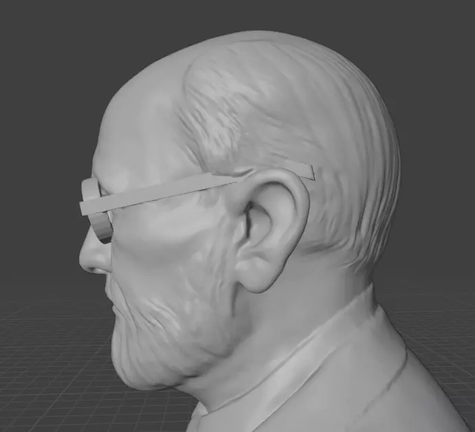 Sigmund Freud 3D print model_28
