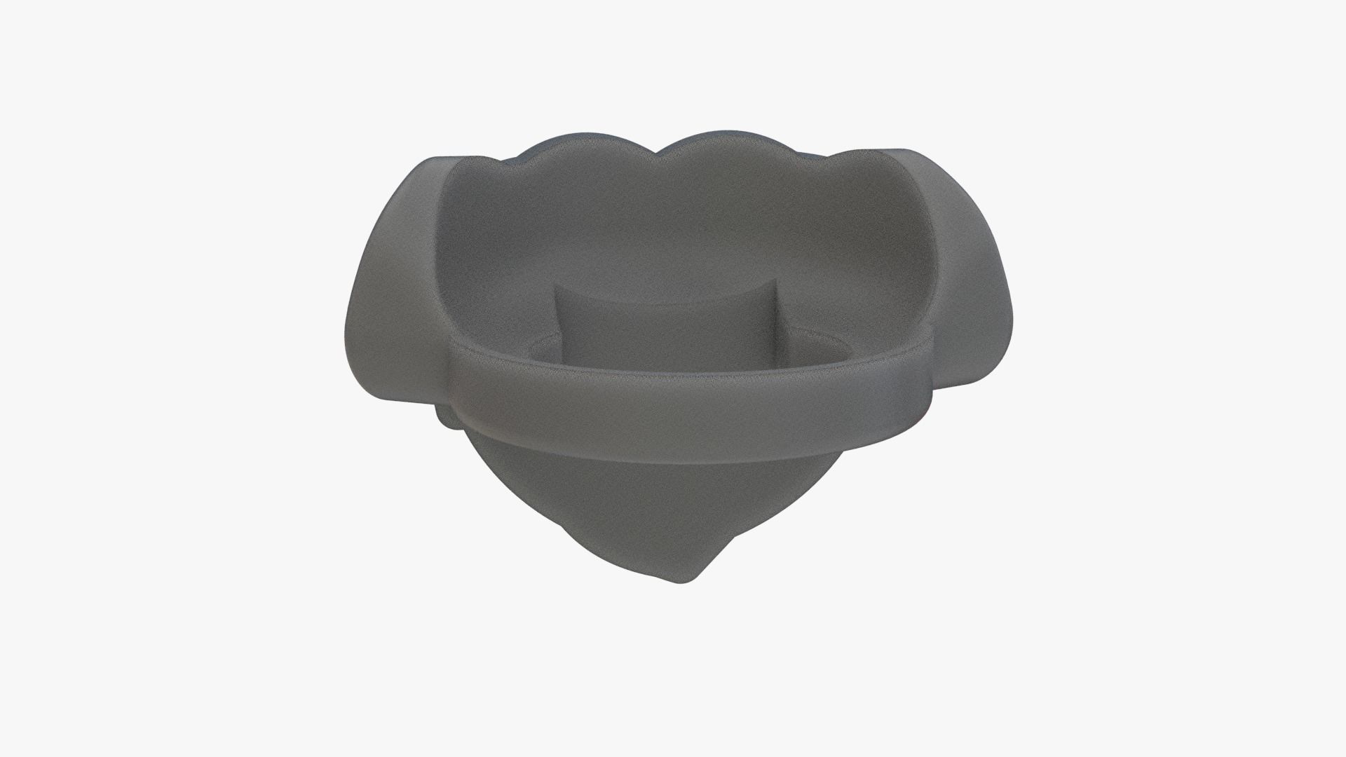 Real Size Lego Santa Claus Beard Low-poly 3D model_3