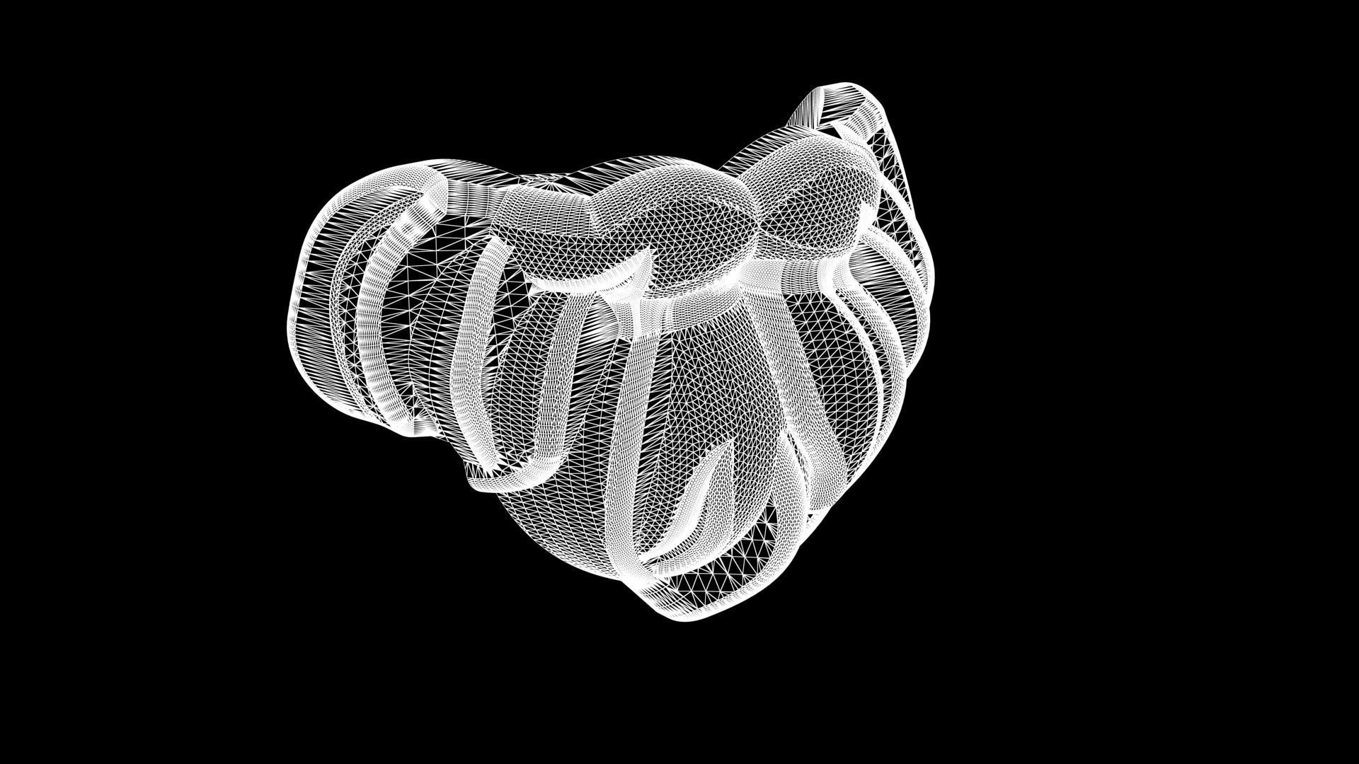 Real Size Lego Santa Claus Beard Low-poly 3D model_7