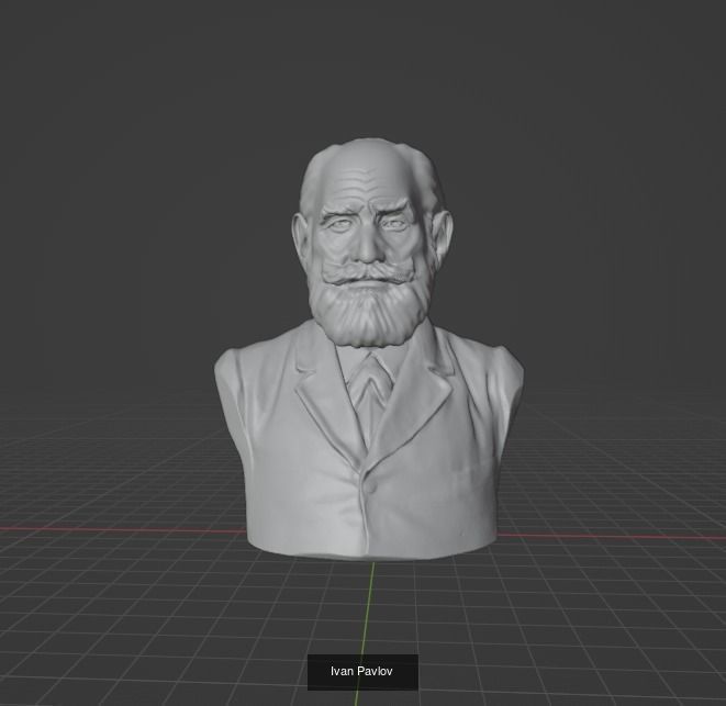 Famous Psychologists 3D Model Collection_3